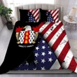 Abbott USA Bedding Set - Special Grunge Flag - American Family Crest | 1500 Crests | Fast Shipping | Shipping Worldwide