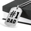 #1 Dad - Dog Tag Necklace A98
