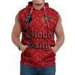 (Custom) Blood Gang Sleeveless Hoodie Red Bandana A31