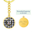 AmericansPower Jewelry - MacRae Dress Modern Clan Tartan Crest Circle Pendant with Keychain Attachment A7 |  AmericansPower