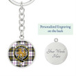 AmericansPower Jewelry - MacPherson Dress Modern Clan Tartan Crest Circle Pendant with Keychain Attachment A7 |  AmericansPower