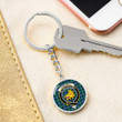 AmericansPower Jewelry - Campbell of Cawdor Ancient Clan Tartan Crest Circle Pendant with Keychain Attachment A7 |  AmericansPower