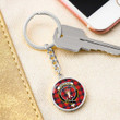 AmericansPower Jewelry - Robertson Modern Clan Tartan Crest Circle Pendant with Keychain Attachment A7 |  AmericansPower