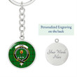 AmericansPower Jewelry - Don (Tribe of Mar) Clan Tartan Crest Circle Pendant with Keychain Attachment A7 |  AmericansPower