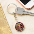 AmericansPower Jewelry - Chisholm Ancient Clan Tartan Crest Circle Pendant with Keychain Attachment A7 |  AmericansPower