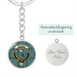 AmericansPower Jewelry - MacInnes Ancient Clan Tartan Crest Circle Pendant with Keychain Attachment A7 |  AmericansPower