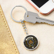 AmericansPower Jewelry - MacKenzie Weathered Clan Tartan Crest Circle Pendant with Keychain Attachment A7 |  AmericansPower