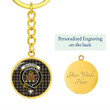AmericansPower Jewelry - MacKenzie Weathered Clan Tartan Crest Circle Pendant with Keychain Attachment A7 |  AmericansPower