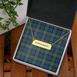 AmericansPower Jewelry - Forbes Ancient Tartan Coordinates Horizontal Bar Necklace A7 | AmericansPower