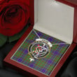 1stScotland Jewelry - Adam Clan Tartan Crest Stethoscope Necklace A7 | 1stScotland
