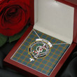 1stScotland Jewelry - Aiton Clan Tartan Crest Stethoscope Necklace A7 | 1stScotland