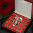1stScotland Jewelry - Adair Clan Tartan Crest Stethoscope Necklace A7 | 1stScotland