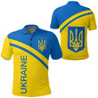 Ukraine Curve Style Polo Shirts  | AmericansPower.com