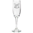 AmericansPower USA Drinkware - Jenkins American Family Crest Champagne Flute A7 | AmericansPower