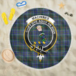 1sttheworld Blanket - MacInnes Modern Clan Tartan Crest Tartan Beach Blanket A7 | 1sttheworld
