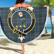 1sttheworld Blanket - MacInnes Modern Clan Tartan Crest Tartan Beach Blanket A7 | 1sttheworld