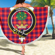 1sttheworld Blanket - Hamilton Modern Clan Tartan Crest Tartan Beach Blanket A7 | 1sttheworld