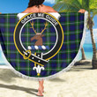 1sttheworld Blanket - Forbes Modern Clan Tartan Crest Tartan Beach Blanket A7 | 1sttheworld