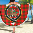 1sttheworld Blanket - Maxwell Modern Clan Tartan Crest Tartan Beach Blanket A7 | 1sttheworld