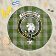 1sttheworld Blanket - Cunningham Dress Green Dancers Clan Tartan Crest Tartan Beach Blanket A7 | 1sttheworld