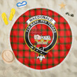 1sttheworld Blanket - MacDonald of Sleat Clan Tartan Crest Tartan Beach Blanket A7 | 1sttheworld
