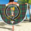 1sttheworld Blanket - Chisholm Hunting Ancient Clan Tartan Crest Tartan Beach Blanket A7 | 1sttheworld