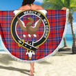 1sttheworld Blanket - Wishart Dress Clan Tartan Crest Tartan Beach Blanket A7 | 1sttheworld