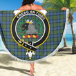 1sttheworld Blanket - MacLaren Ancient Clan Tartan Crest Tartan Beach Blanket A7 | 1sttheworld