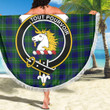 1sttheworld Blanket - Oliphant Modern Clan Tartan Crest Tartan Beach Blanket A7 | 1sttheworld