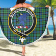 1sttheworld Blanket - Forsyth Ancient Clan Tartan Crest Tartan Beach Blanket A7 | 1sttheworld