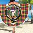 1sttheworld Blanket - Buchanan Modern Clan Tartan Crest Tartan Beach Blanket A7 | 1sttheworld
