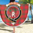 1sttheworld Blanket - Ross Modern Clan Tartan Crest Tartan Beach Blanket A7 | 1sttheworld