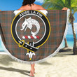 1sttheworld Blanket - Kennedy Weathered Clan Tartan Crest Tartan Beach Blanket A7 | 1sttheworld