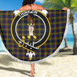 1sttheworld Blanket - MacLellan Modern Clan Tartan Crest Tartan Beach Blanket A7 | 1sttheworld