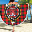 1sttheworld Blanket - MacNaughton Modern Clan Tartan Crest Tartan Beach Blanket A7 | 1sttheworld