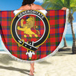 1sttheworld Blanket - Nicolson Modern Clan Tartan Crest Tartan Beach Blanket A7 | 1sttheworld