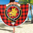 1sttheworld Blanket - MacIver Modern Clan Tartan Crest Tartan Beach Blanket A7 | 1sttheworld