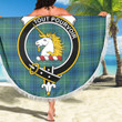 1sttheworld Blanket - Oliphant Ancient Clan Tartan Crest Tartan Beach Blanket A7 | 1sttheworld