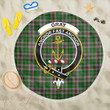 1sttheworld Blanket - Gray Hunting Clan Tartan Crest Tartan Beach Blanket A7 | 1sttheworld