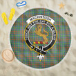 1sttheworld Blanket - MacKintosh Hunting Ancient Clan Tartan Crest Tartan Beach Blanket A7 | 1sttheworld