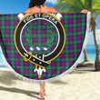 1sttheworld Blanket - MacArthur Milton Clan Tartan Crest Tartan Beach Blanket A7 | 1sttheworld