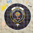 1sttheworld Blanket - Nairn Clan Tartan Crest Tartan Beach Blanket A7 | 1sttheworld