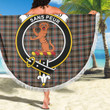 1sttheworld Blanket - Sutherland Weathered Clan Tartan Crest Tartan Beach Blanket A7 | 1sttheworld
