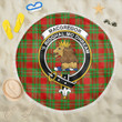 1sttheworld Blanket - MacGregor Modern Clan Tartan Crest Tartan Beach Blanket A7 | 1sttheworld