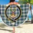 1sttheworld Blanket - Gordon Dress Ancient Clan Tartan Crest Tartan Beach Blanket A7 | 1sttheworld