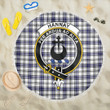 1sttheworld Blanket - Hannay Modern Clan Tartan Crest Tartan Beach Blanket A7 | 1sttheworld