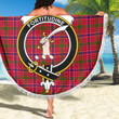1sttheworld Blanket - MacRae Modern Clan Tartan Crest Tartan Beach Blanket A7 | 1sttheworld