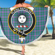 1sttheworld Blanket - Pitcairn Hunting Clan Tartan Crest Tartan Beach Blanket A7 | 1sttheworld