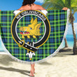 1sttheworld Blanket - Campbell of Breadalbane Ancient Clan Tartan Crest Tartan Beach Blanket A7 | 1sttheworld