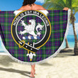 1sttheworld Blanket - Inglis Modern Clan Tartan Crest Tartan Beach Blanket A7 | 1sttheworld